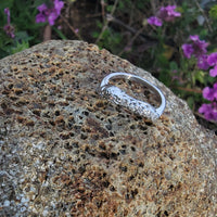 platinum 7 diamond estate curved band