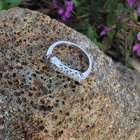 platinum 7 diamond estate curved band