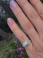 platinum diamond Retro diamond vintage ring