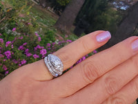 platinum diamond Retro diamond vintage ring