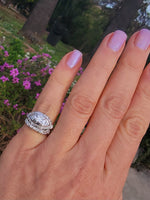 platinum diamond Retro diamond vintage ring