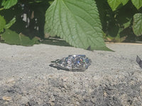14k white gold Art Deco c.1920's diamond vintage ring