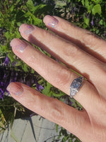 14k white gold Art Deco c.1920's diamond vintage ring