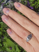 14k white gold Art Deco c.1920's diamond vintage ring