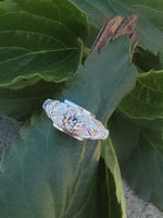 14k white gold Art Deco c.1920's diamond vintage ring