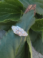 14k white gold Art Deco c.1920's diamond vintage ring