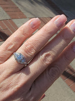Platinum ART DECO c.1920's Euro cut diamond vintage estate antique ring