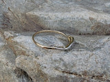 platinum top & 14k gold two tone rose cut diamond estate dainty band ring