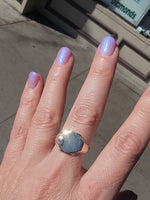 14k yellow gold estate diamond SIGNET ring