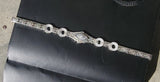 14k white gold c.1920's Art Deco filigree diamond & camphor bracelet