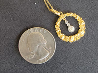 14k gold Edwardian diamond flower rose floral wreath necklace pendant lavaliere