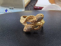 14k gold diamond SNAKE ring