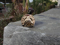10k yellow gold horseshoe ring
