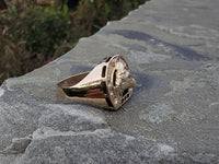 10k yellow gold horseshoe ring