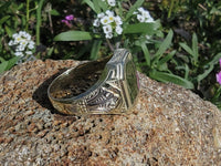 14k gold two-tone vintage Deco ring