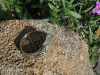 14k gold two-tone vintage Deco ring