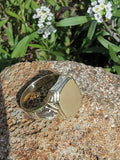 14k gold two-tone vintage Deco ring