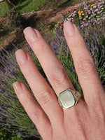 14k gold two-tone vintage Deco ring