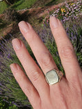 14k gold two-tone vintage Deco ring