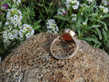 10k yellow & rose gold Art Deco carnelian estate ring