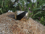 14k gold Deco Black ONYX estate ring