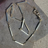 14k gold Deco 14" vintage estate watch chain