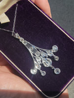 platinum c.1920's filigree Deco diamond necklace pendant