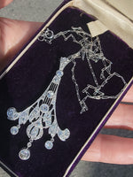 platinum c.1920's filigree Deco diamond necklace pendant
