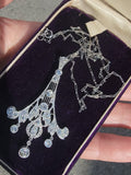 platinum c.1920's filigree Deco diamond necklace pendant