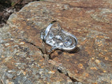 Platinum Diamond & Pearl estate Art Deco c.1920's glove shiel ring